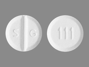 Hydrochlorothiazide 25 mg S G 111