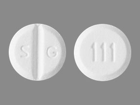 Pill S G 111 White Round is Hydrochlorothiazide