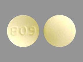 Pill 809 Yellow Round is Salsalate