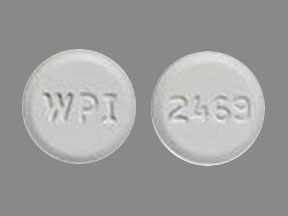 Pill WPI 2469 White Round is Mirtazapine (Orally Disintegrating)