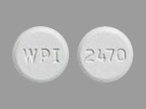 Pill WPI 2470 White Round is Mirtazapine (Orally Disintegrating)