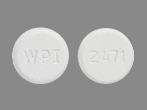 Pill WPI 2471 White Round is Mirtazapine (Orally Disintegrating)