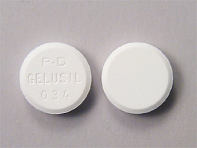 Gelusil aluminum hydroxide dried gel 200 mg / magnesium hydroxide 200 mg / simethicone 25 mg PD GELUSIL 034