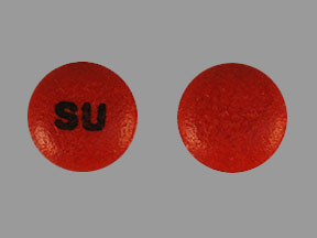 Pill SU Red Round is Sudafed