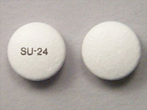 Pill SU-24 White Round is Sudafed 24 Hour