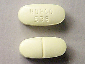 Pill NORCO 539 is Norco 325 mg / 10 mg