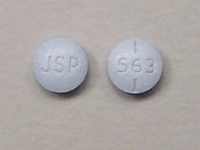 Pill JSP 563 Purple Round is Levothyroxine Sodium