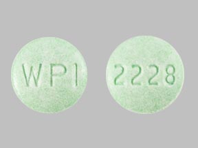 Pill WPI 2228 Green Round is Metoclopramide Hydrochloride