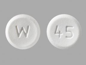 Pill W 45 White Round is Pioglitazone Hydrochloride