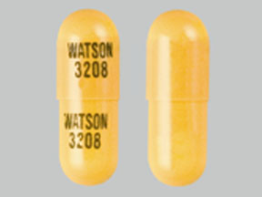 Pill WATSON 3208 Orange Capsule/Oblong is Rivastigmine Tartrate