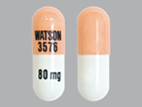 Morphine sulfate extended release 80 mg WATSON 3576 80 mg