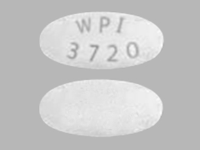 Pill WPI 3720 White Oval is Tranexamic Acid