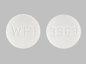 Pill WPI 3969 White Round is Metronidazole