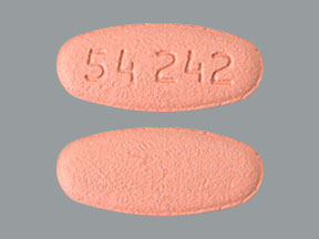 Pill 54 242 Pink Oval is Capecitabine