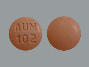 Pill AUM 102 Pink Round is Montelukast Sodium (Chewable)