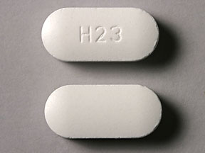 Pill H 23 White Elliptical/Oval is Ciprofloxacin Hydrochloride