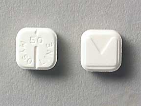 Pill MYSOLINE 50 M White Four-sided is Primidone