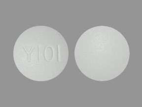 Pill Y101 White Round is Ciprofloxacin Hydrochloride