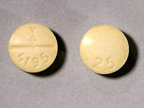 Pill LOGO 4195 25 Yellow Round is Enalapril Maleate