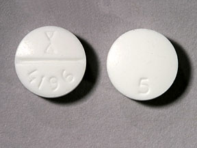 Pill 4196 5 White Round is Enalapril Maleate