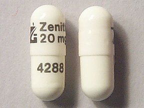 Pill Logo Zenith 20 mg 4288 White Capsule-shape is Nicardipine Hydrochloride