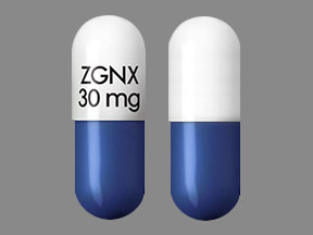 Pill ZGNX 30 mg Blue & White Capsule/Oblong is Zohydro ER