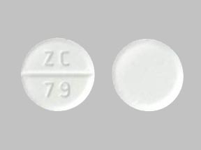 Pill ZC 79 White Round is Lamotrigine