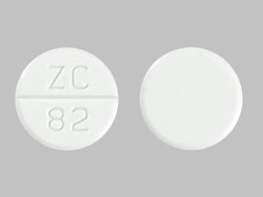 Pill ZC 82 White Round is Lamotrigine