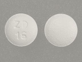 Pill ZD 16 White Round is Topiramate