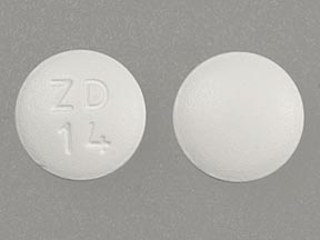 Pill ZD 14 White Round is Topiramate