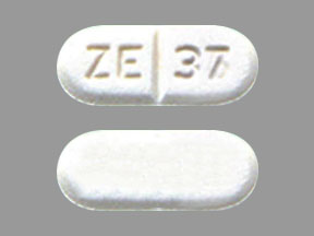 Pill ZE 37 White Capsule/Oblong is Buspirone Hydrochloride