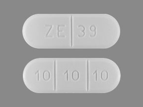 Buspirone hydrochloride 30 mg ZE 39 10 10 10