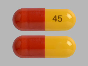 Pill 45 Brown Oval is Trilipix