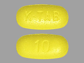 Potassium chloride extended-release 10 mEq (750 mg) K-TAB 10