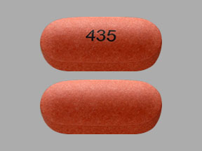 Pill 435 Brown Capsule-shape is Mesalamine Delayed-Release