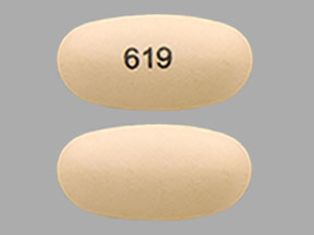 Pill 619 Yellow Capsule/Oblong is Colesevelam Hydrochloride