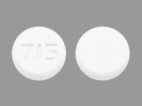 Pill 715 White Round is Zolmitriptan (Orally Disintegrating)