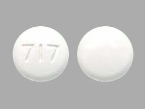 Pill 717 White Round is Zolmitriptan (Orally Disintegrating)