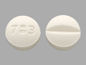 Pill 783 White Round is Doxazosin Mesylate