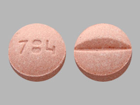 Pill 784 Pink Round is Doxazosin Mesylate