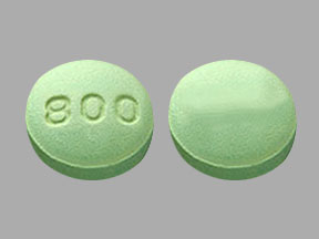 Pill 800 Green Round is Labetalol Hydrochloride