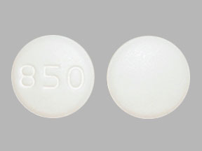 Pill 850 White Round is Metronidazole