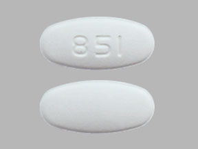Pill 851 White Oval is Metronidazole