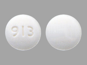 Pill 913 White Round is Erlotinib