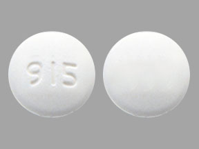 Pill 915 White Round is Erlotinib
