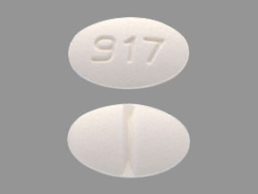 Pill 917 White Oval is Methylprednisolone
