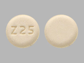Pill Z25 Yellow Round is Chlorthalidone