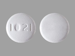 Pill 1021 White Round is Albendazole