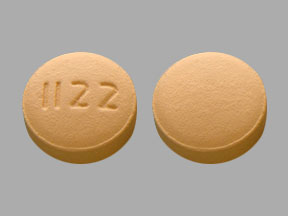 Pill 1122 Orange Round is Doxycycline Monohydrate