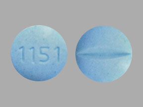 Pill 1151 Blue Round is Isosorbide Dinitrate